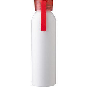 Recycled aluminium bottle (650 ml) Ariana, red (Water bottles)