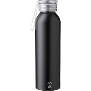 Recycled aluminium bottle (650 ml) Izabella, white (Water bottles)