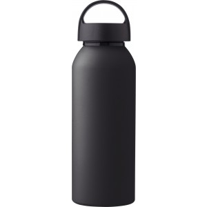 Recycled aluminium bottle Zayn, black (Water bottles)