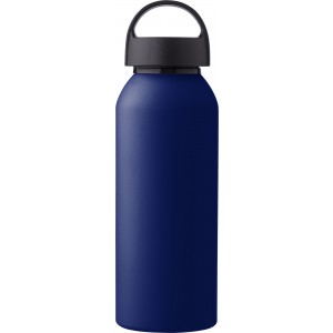 Recycled aluminium bottle Zayn, blue (Water bottles)