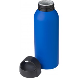 Recycled aluminium bottle Zayn, cobalt blue (Water bottles)