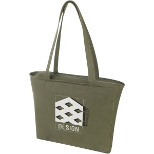 Weekender 500 g/m2 recycled tote bag, Green (Shopping bags)