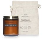 Wellmark cedar wood scented candle medium, Amber heather (12632011)