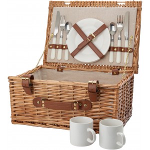 Willow picnic basket Effie, brown (Picnic, camping, grill)