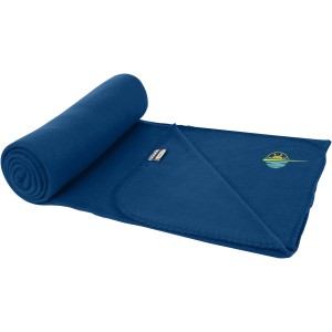 Willow RPET polar fleece blanket, Navy (Blanket)