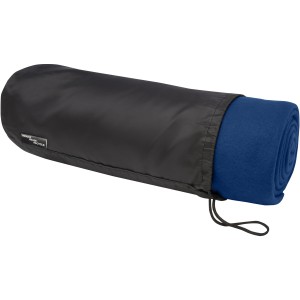 Willow RPET polar fleece blanket, Navy (Blanket)