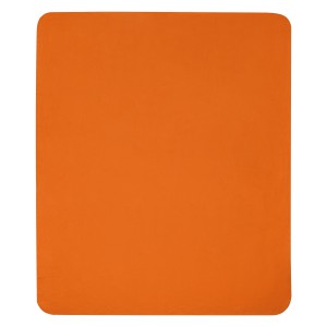 Willow RPET polar fleece blanket, Orange (Blanket)