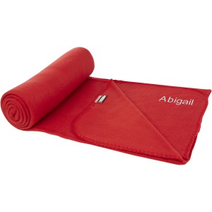 Willow RPET polar fleece blanket, Red (Blanket)