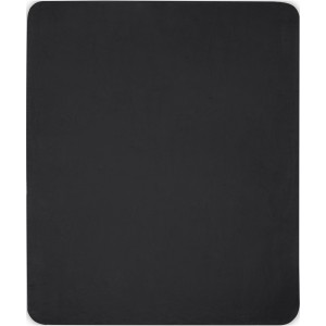 Willow RPET polar fleece blanket, Solid black (Blanket)