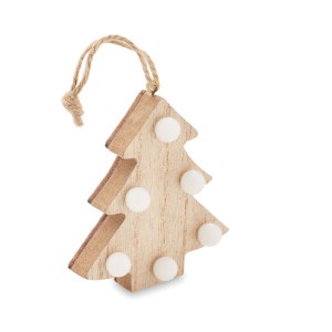 Wooden weed tree with lights, Wood (Decorations)