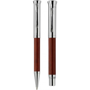 Wooden writing set Robin, brown (Pen sets)