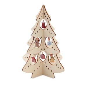 Wooden Xmas tree decoration, Wood (Decorations)