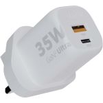Xtorm XEC035 GaN2 Ultra 35W wall charger - UK plug, White (12440801)