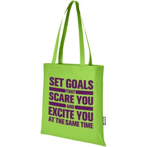 Zeus GRS recycled non-woven convention tote bag 6L, Lime (Laptop & Conference bags)