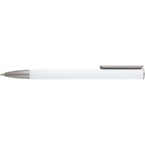 Ziguur recycled aluminium ballpoint pen (black ink), White (Metallic pen)