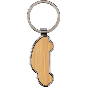 Zinc alloy key holder Angelika, brown (Keychains)