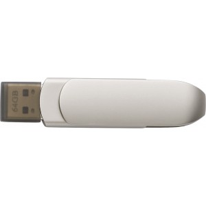 Zinc alloy USB stick Harlow, silver (Pendrives)